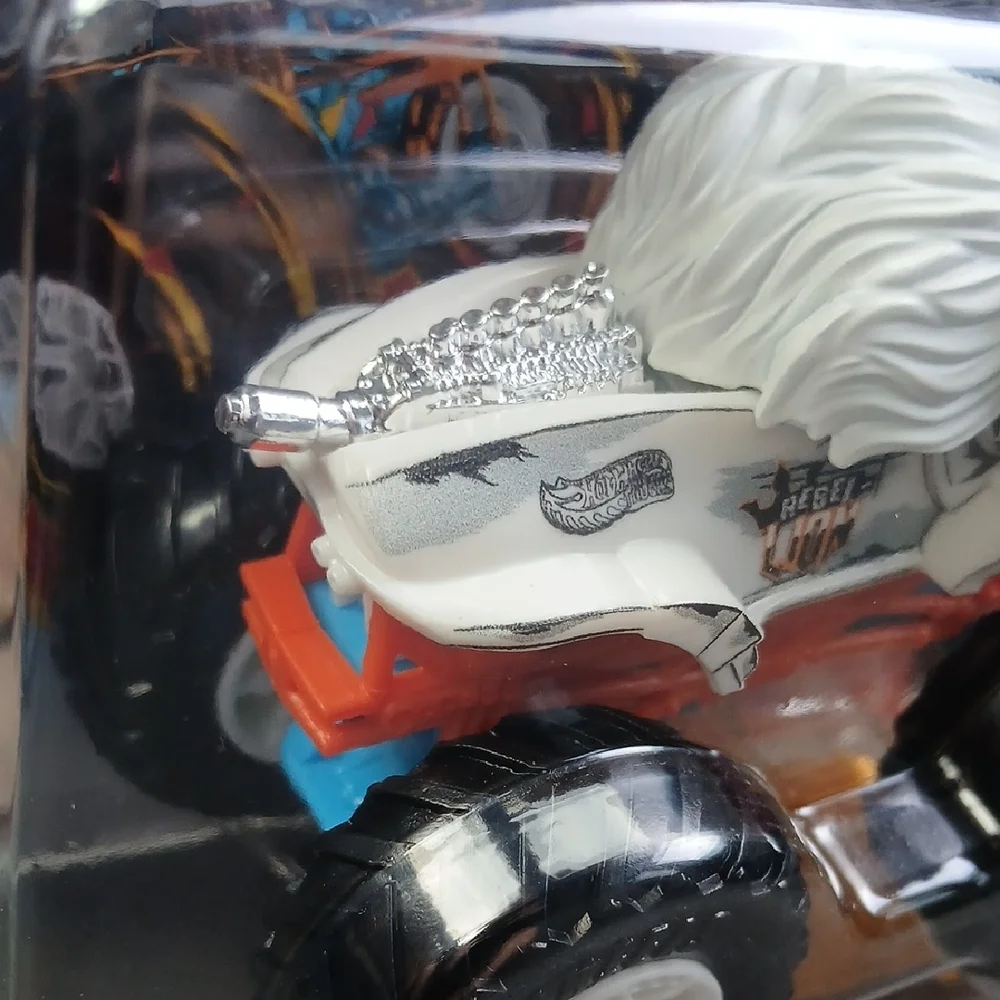 Rebel-lion Hot Wheels  Monster Truck with White and Black Design